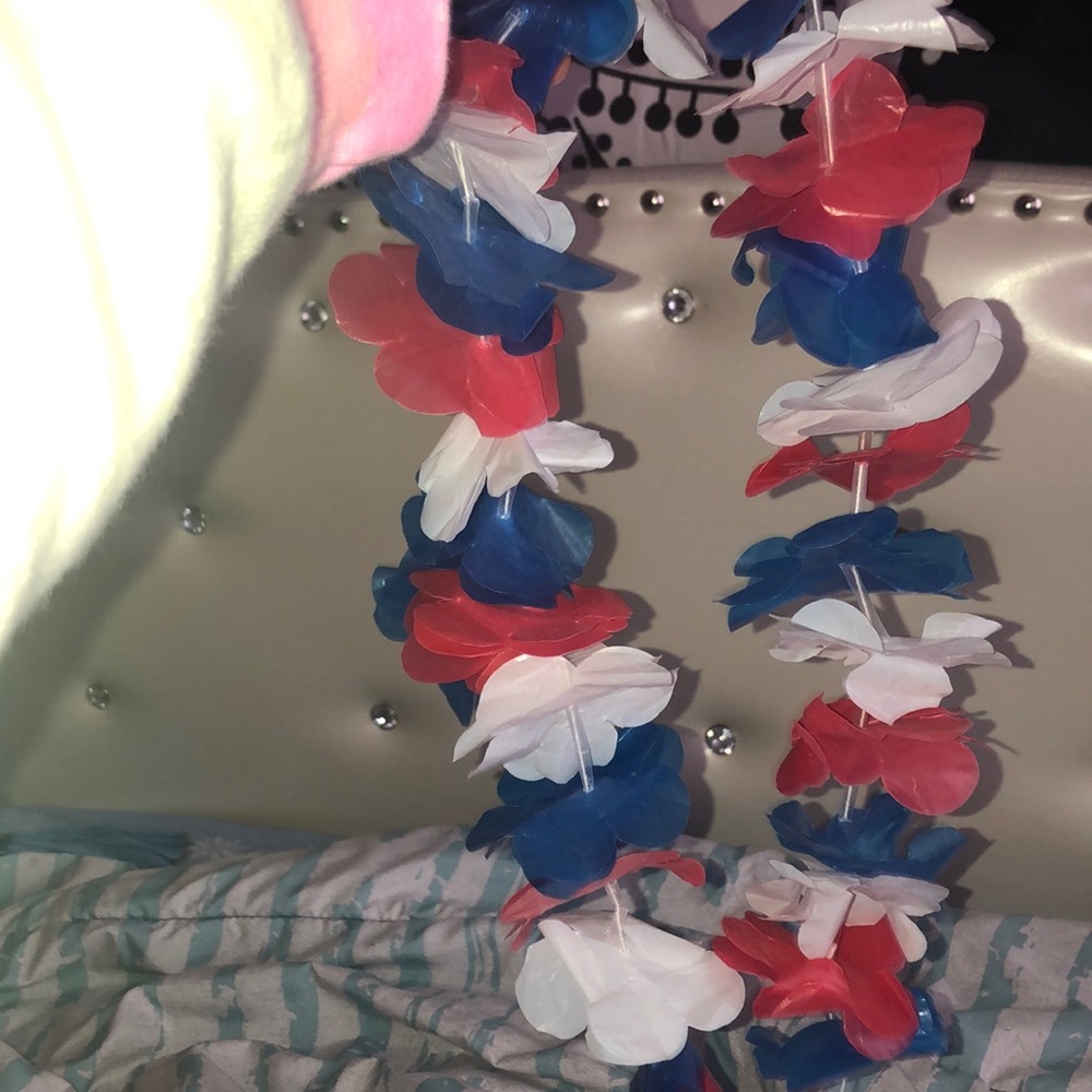 Red White and Blue Lei